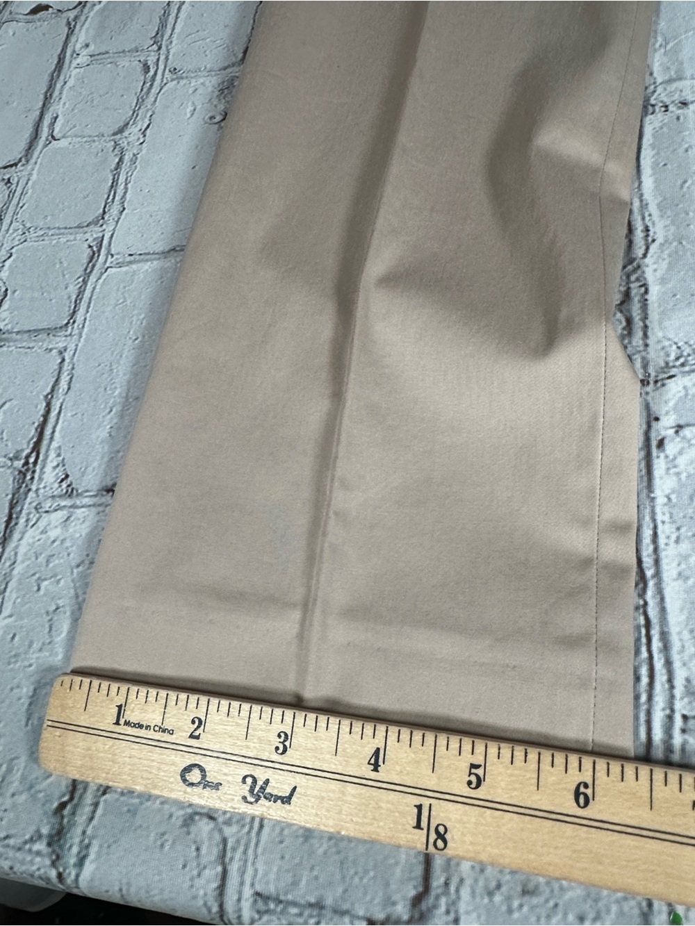 Hugo Boss Women’s Size US 2 Straight Leg Tasana Trouser Pants Light Beige Khaki - Picture 16 of 16